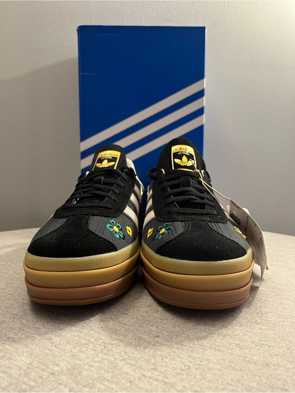 Adidas x Liberty London Gazelle Bold 'Black Floral' Women's Shoe Size 7.5 IH1922 - Picture 3 of 12